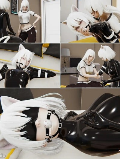 [胧月工坊] Cat latex restraint 1-3漫画封面
