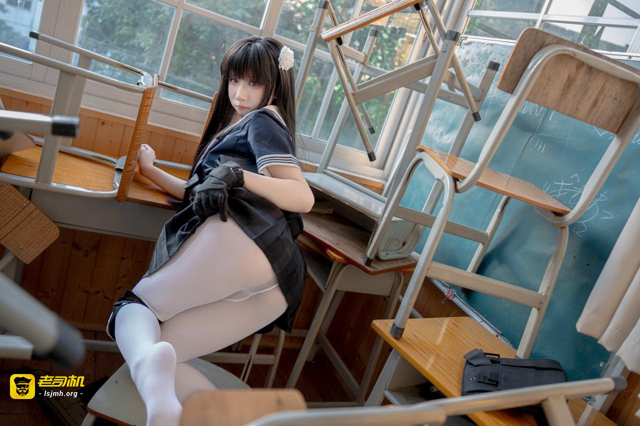 #纸悦Etsu_ko #白丝 #学生 #校服 Mizuno lili - 图片