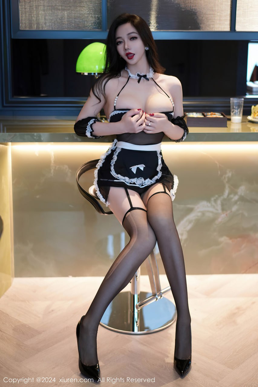 #心妍小公主 气质人妻女仆情趣大尺度诱惑写真 - 图片