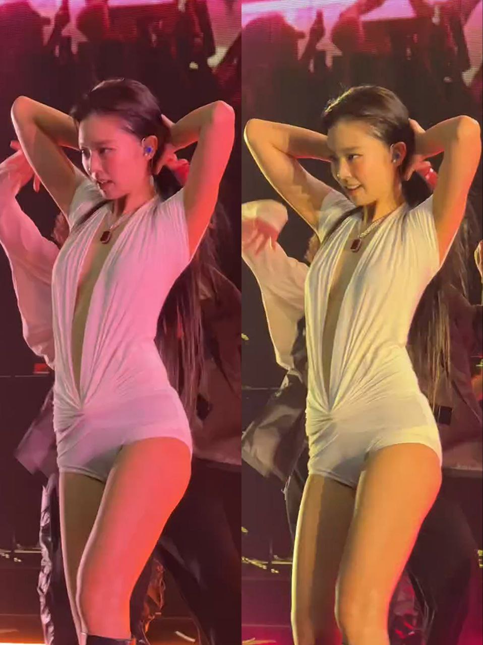 韩国女团 #Blackpink 成员 #jennie 近期演唱会性感着装