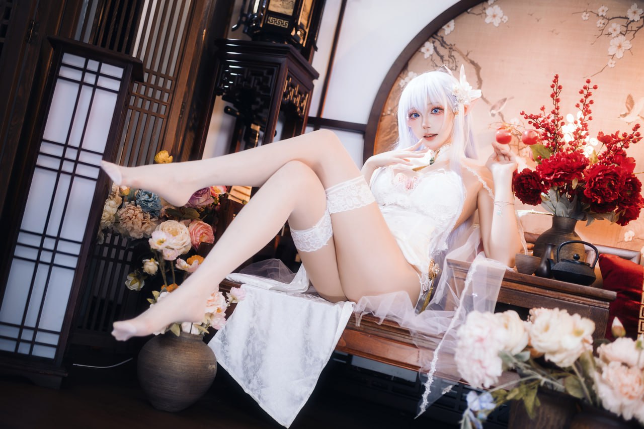 #瓜希酱 #白丝 #coser