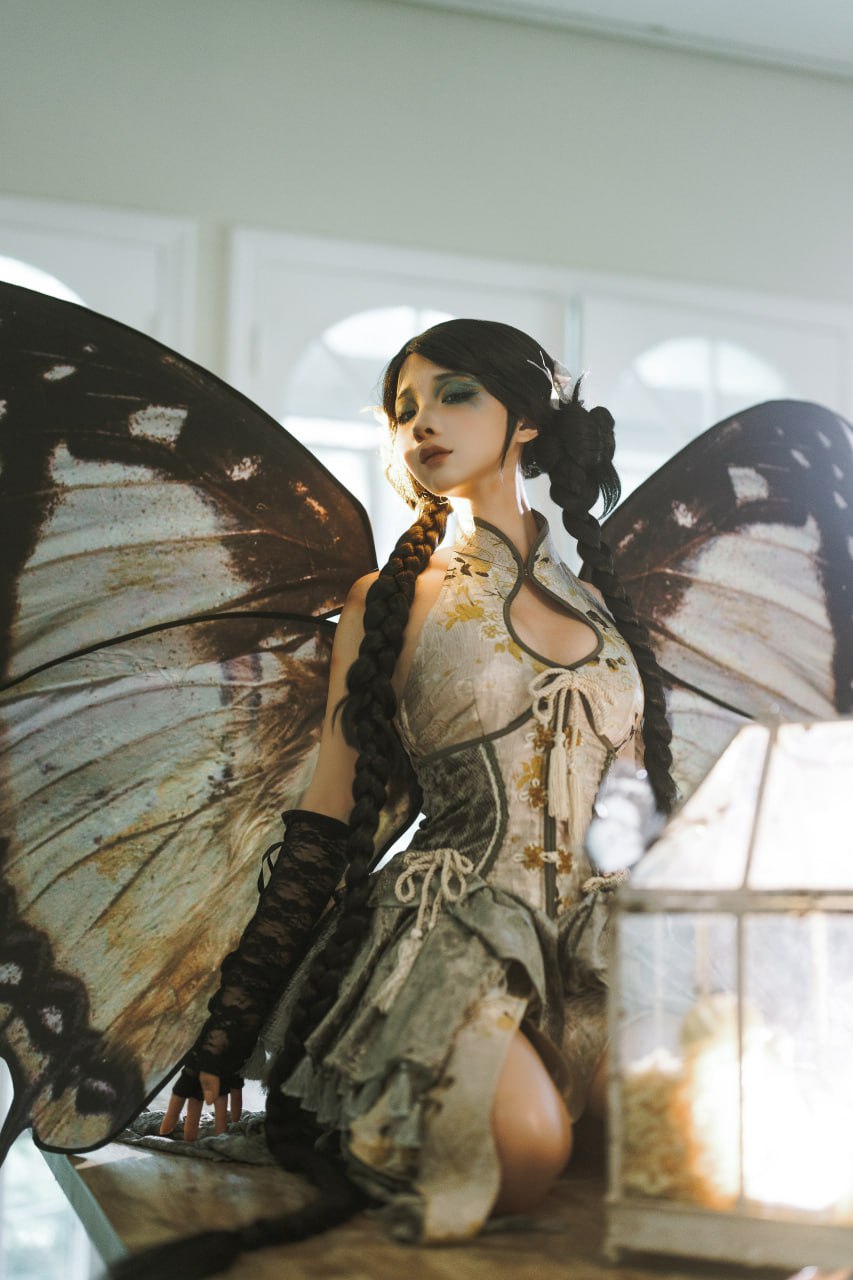 #蠢沫沫 #cosplay  #coser 《枯叶蝶》 - 图片