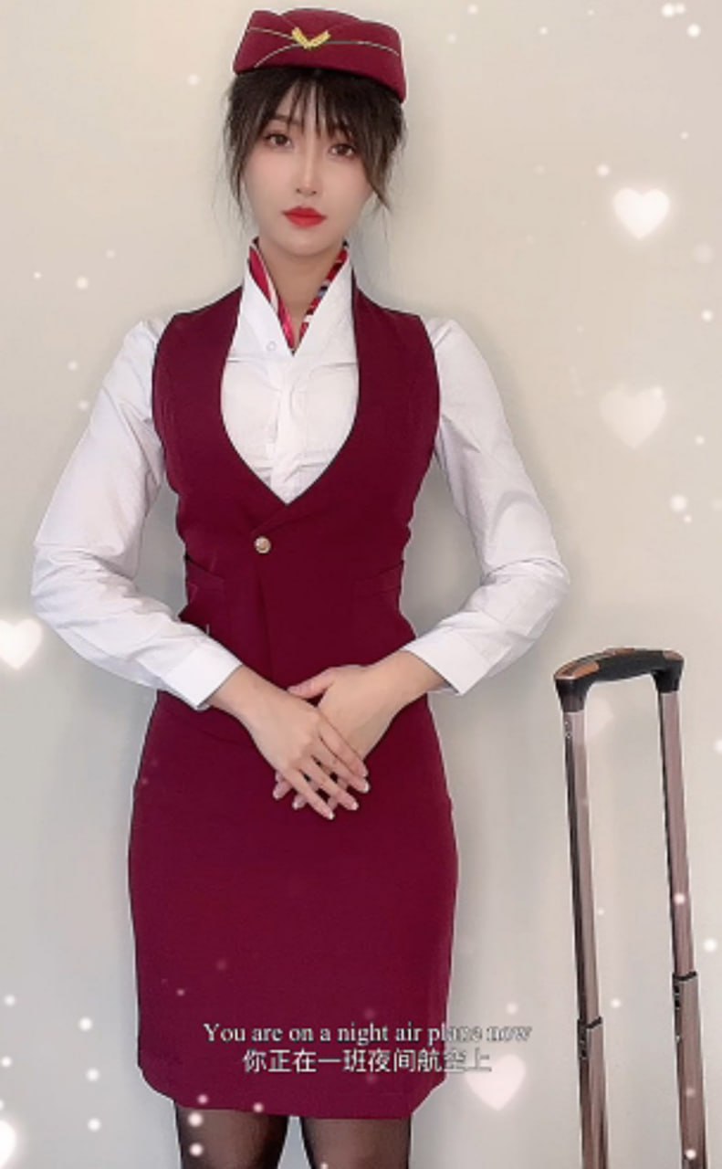百万粉丝福利姬 MissWarmJ 化身情欲空姐寸止撩骚 制服黑丝性感火辣 笑容甜美勾人心弦！