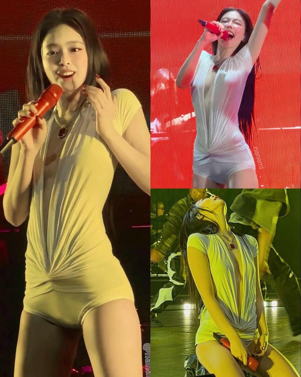 韩国女团 #Blackpink 成员 #jennie 近期演唱会性感着装 - 图片