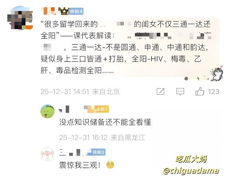 牢A“三通一达”炸穿全网！朱珠躺枪被扒国外豪放旧照，吐舌抽烟反差惊掉下巴 - 图片