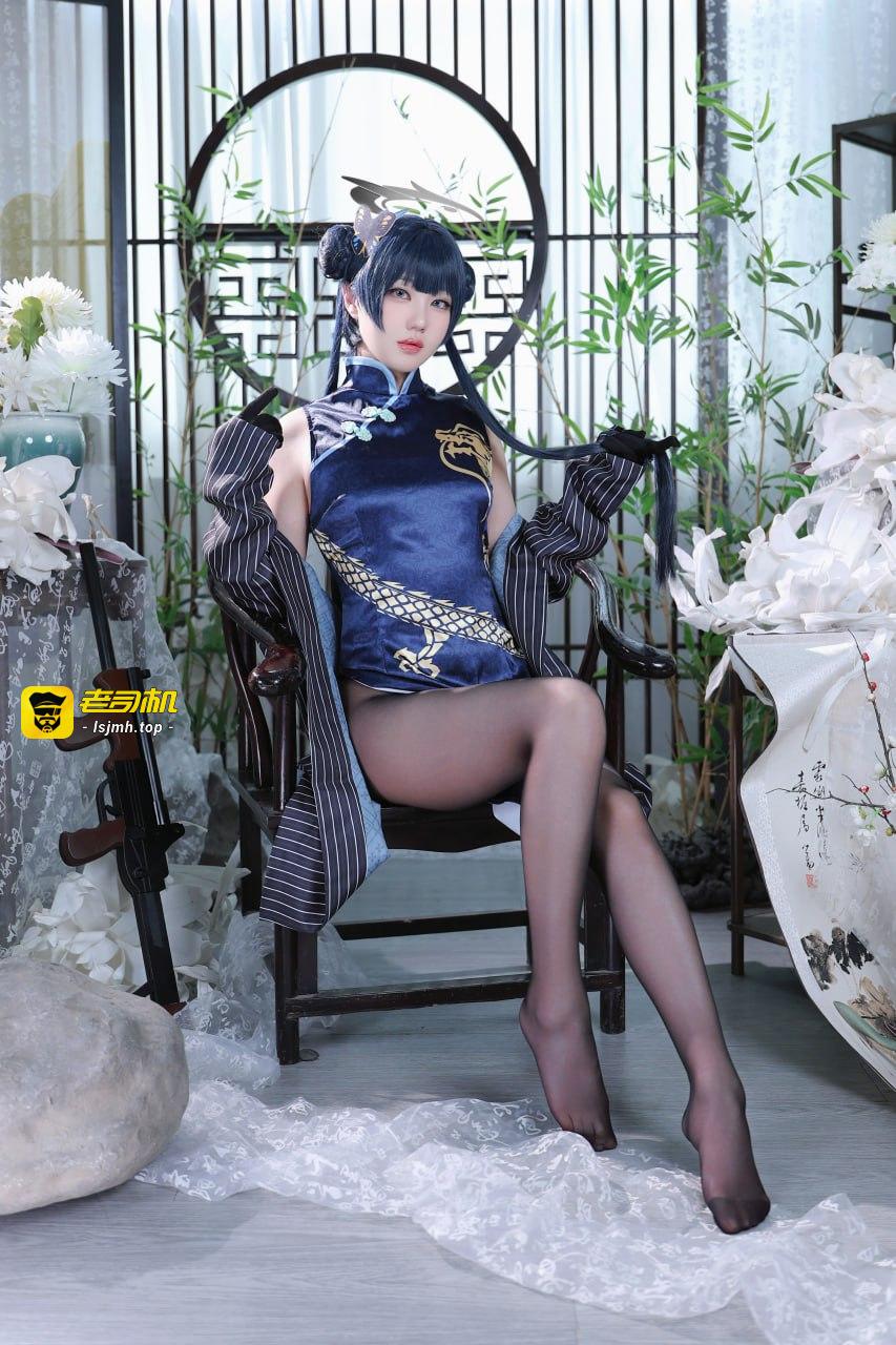 #无影喵喵Ghost #黑丝 #肥臀 #cosplay 妃咲 - 图片