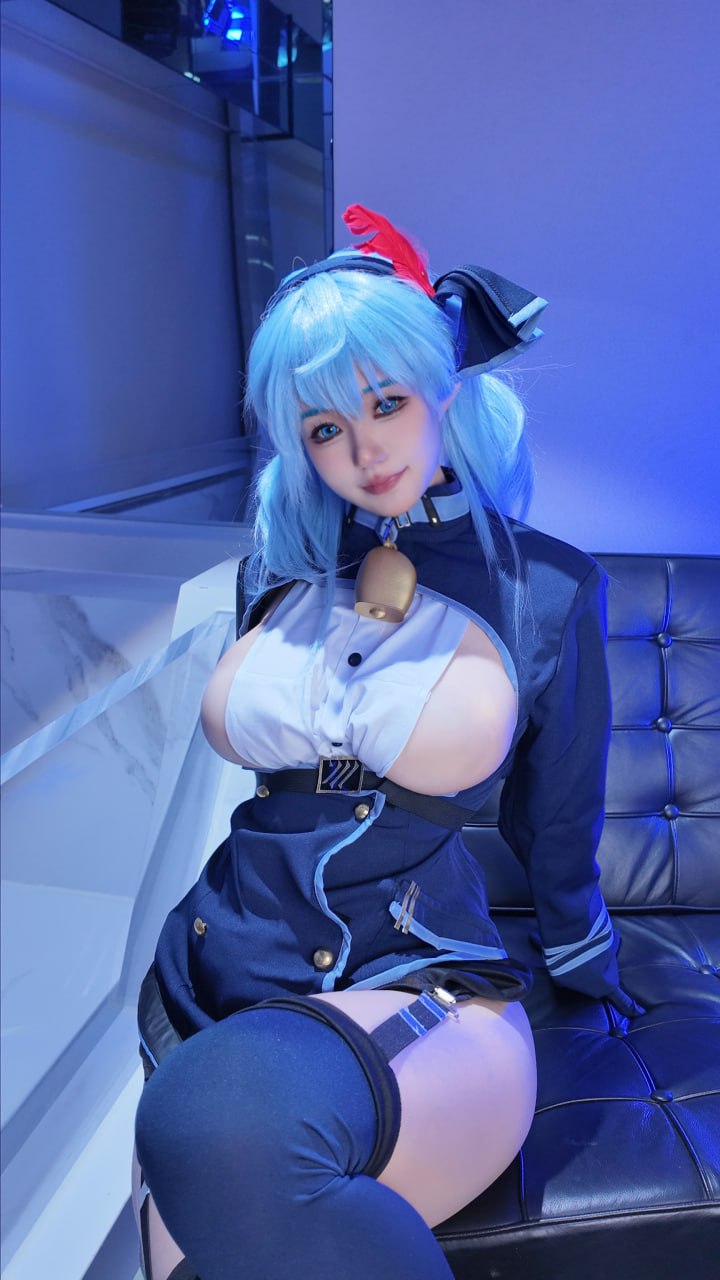 #小仓千代w #爆乳 #coser 天雨亚子 (蔚蓝档案) - 图片