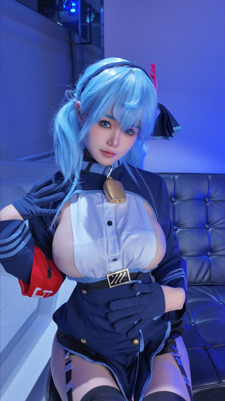 #小仓千代w #爆乳 #coser 天雨亚子 (蔚蓝档案) - 图片
