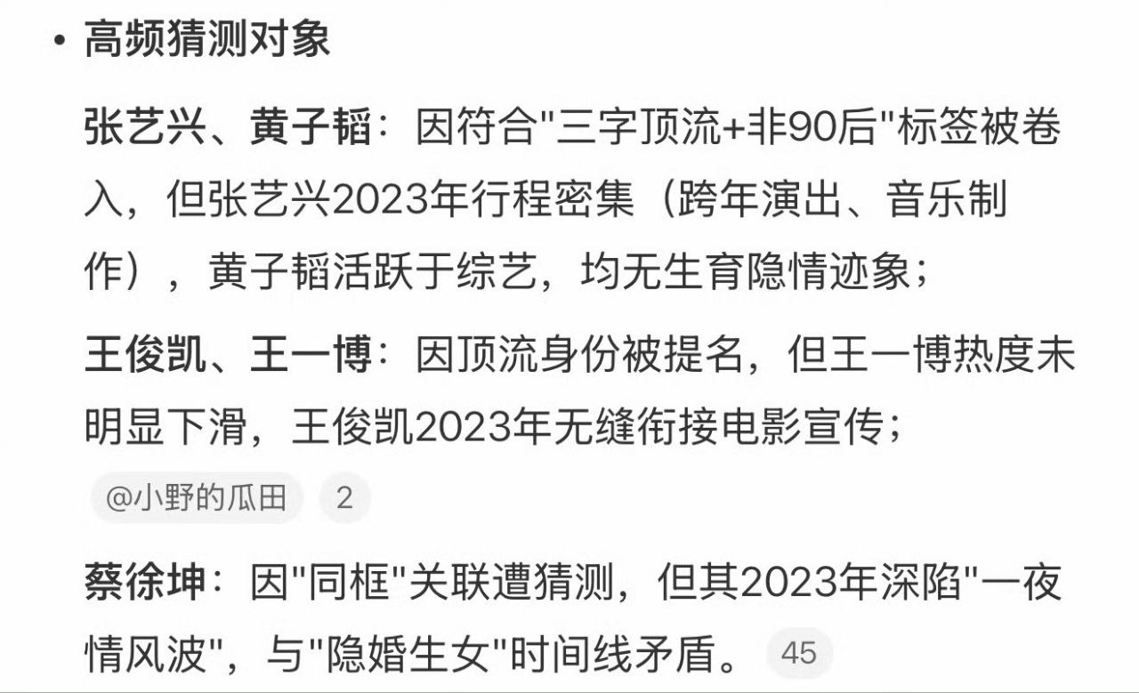 娱乐圈又爆大瓜，有知情人曝顶流大咖隐婚生子，粉丝8位数是真顶流，到底是真的还是假的啊，猜也猜不明白 - 图片