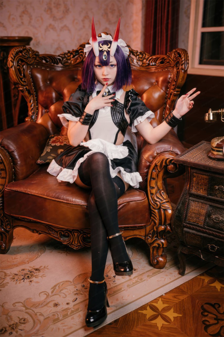 精选福利姬 cos 花铃 FGO女仆 黑丝高跟大尺度诱惑写真合集 - 图片