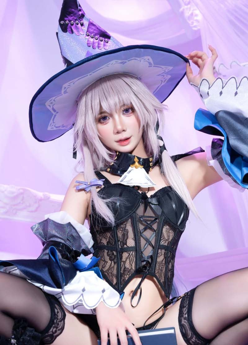 极品COS福利姬 PoppaChan 化身魔法师道具自慰 一线天无毛白虎逼非常的淫荡！ - 图片