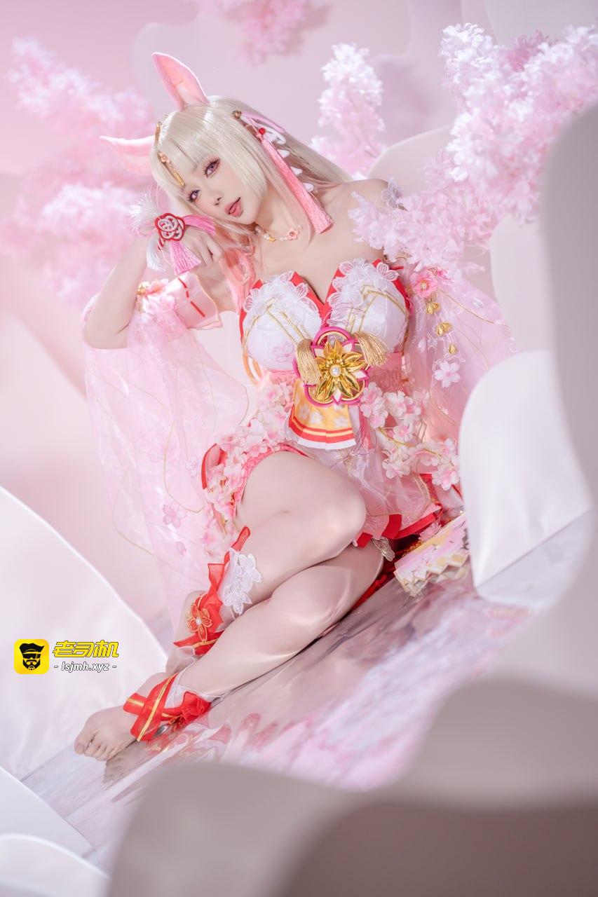 #星之迟迟  #cosplay  #白丝 永劫无间 胡桃樱云天女 - 图片