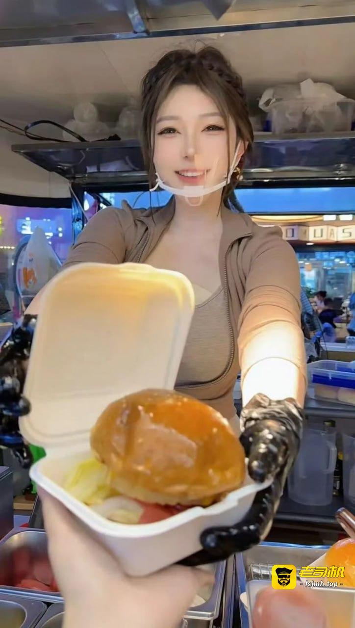 写真一姐化身“汉堡西施”，紧身衣凸显身材，回馈粉丝举办见面会！网友：汉堡吃不下，因为身材已经让人大饱眼福！ - 图片