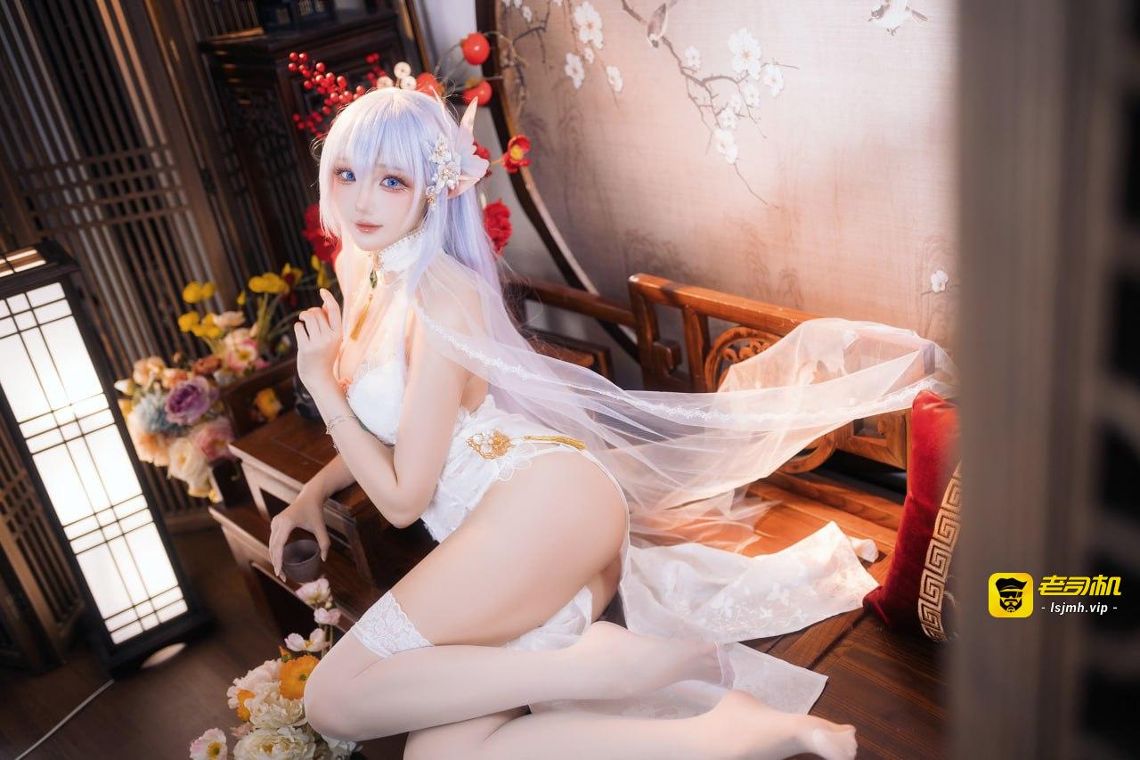 #瓜希酱 #白丝 #coser - 图片