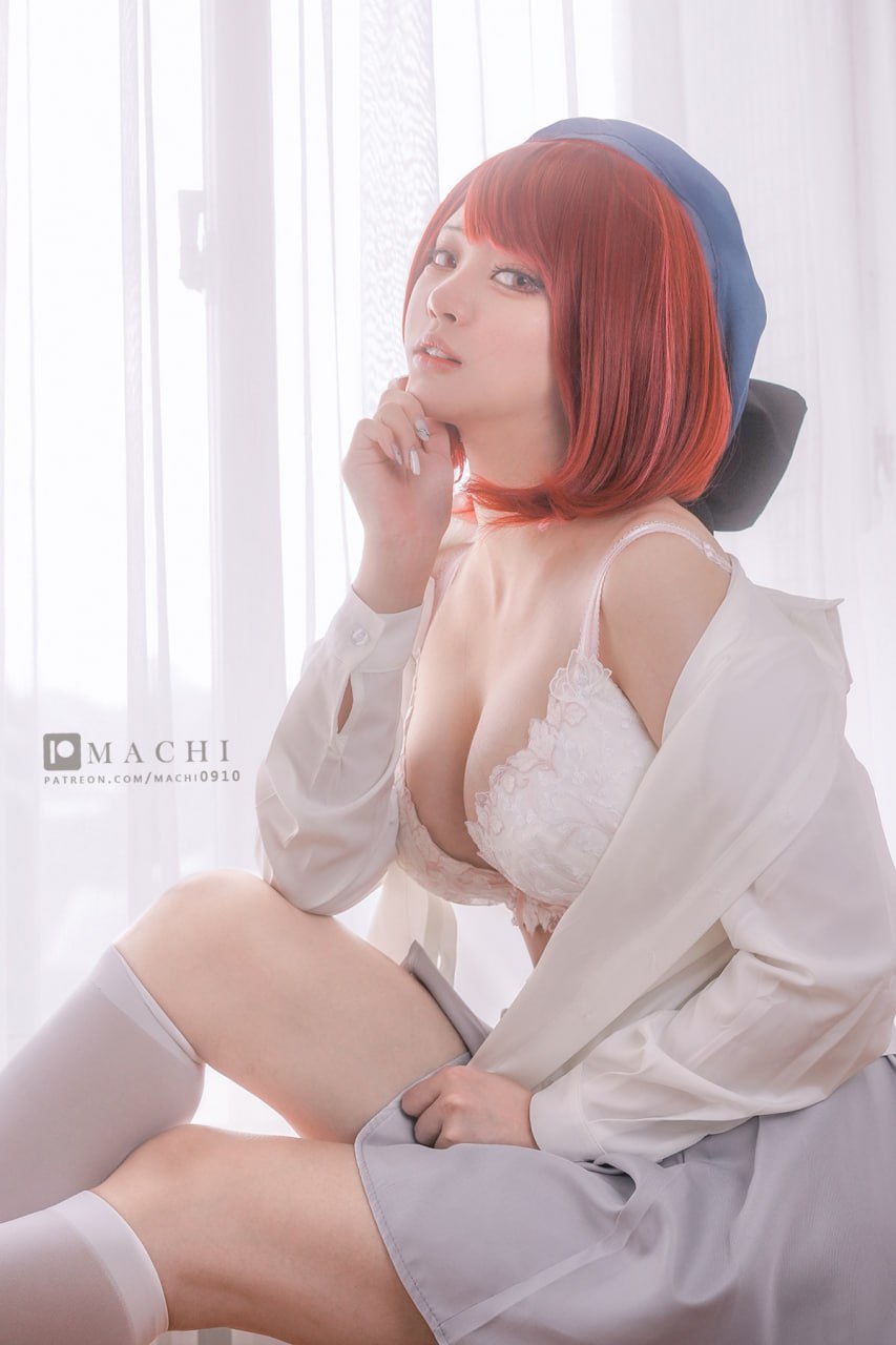 #Machi馬吉 #学生 #校服 #白丝 Kana Arima