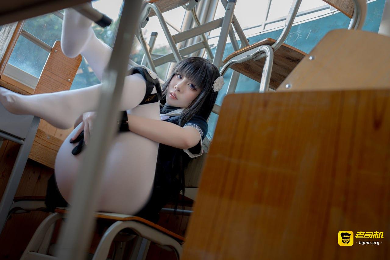 #纸悦Etsu_ko #白丝 #学生 #校服 Mizuno lili - 图片