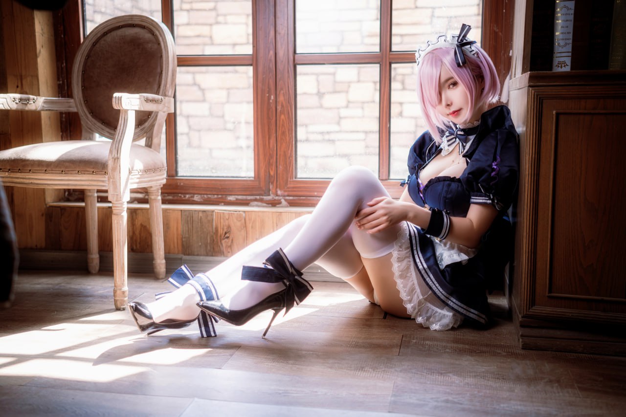 #亚马逊鲶鱼 #cos FGO 玛修女仆 - 图片