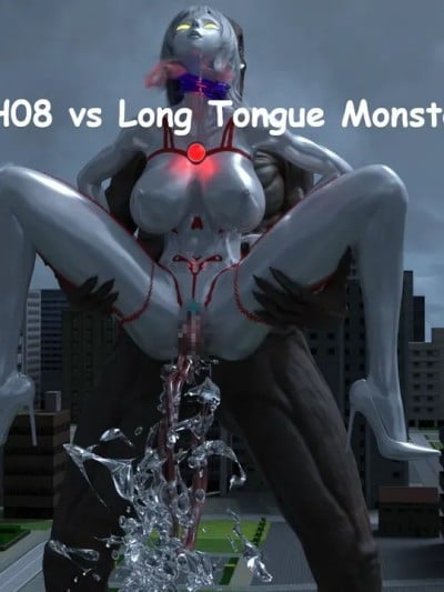 [XognaM Test.Ver] Ultraheroine Defeated: UH08 vs Long Tongue Monster漫画封面