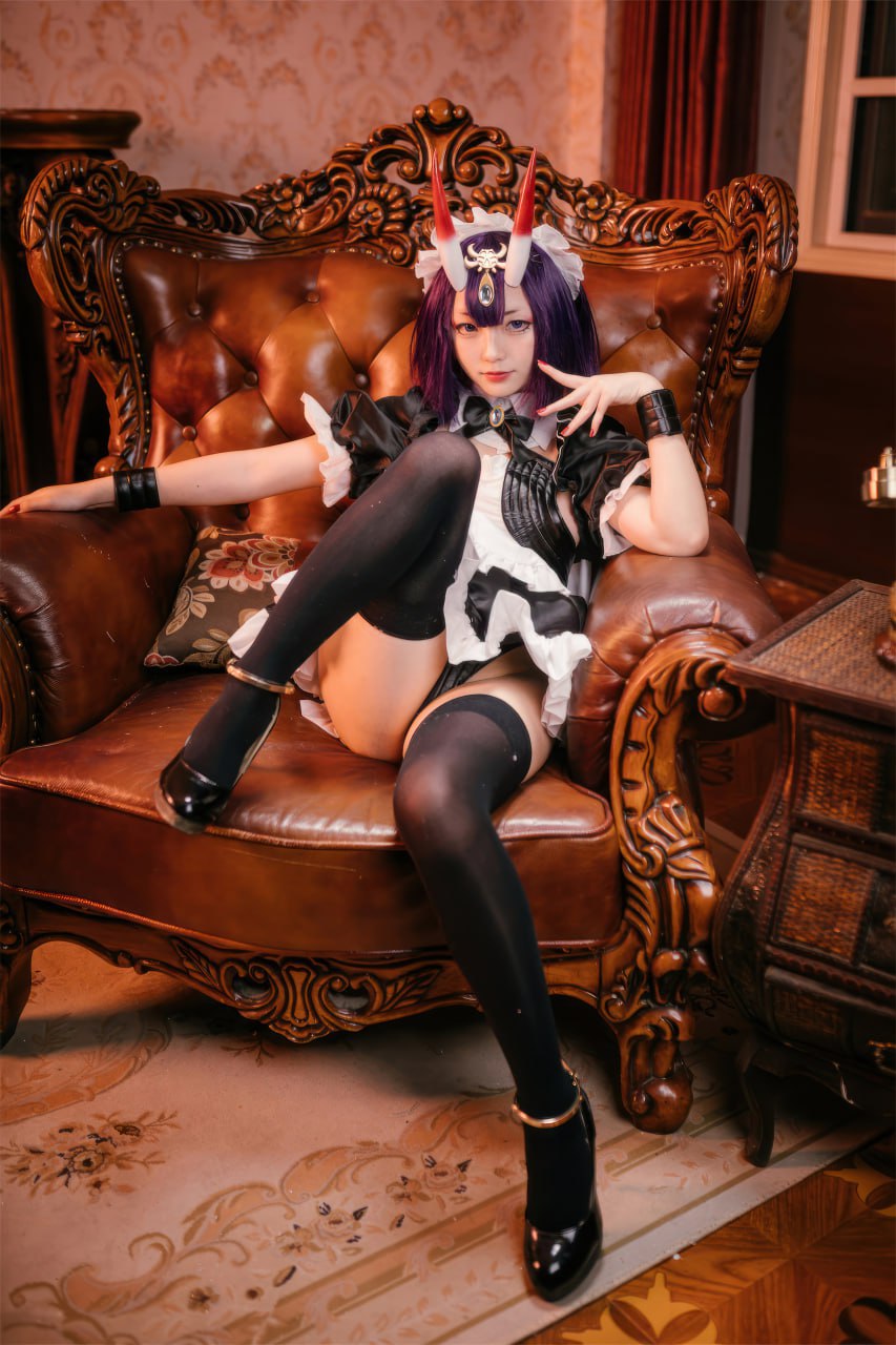 精选福利姬 cos 花铃 FGO女仆 黑丝高跟大尺度诱惑写真合集 - 图片