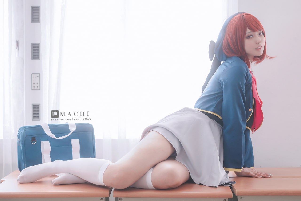 #Machi馬吉 #学生 #校服 #白丝 Kana Arima - 图片