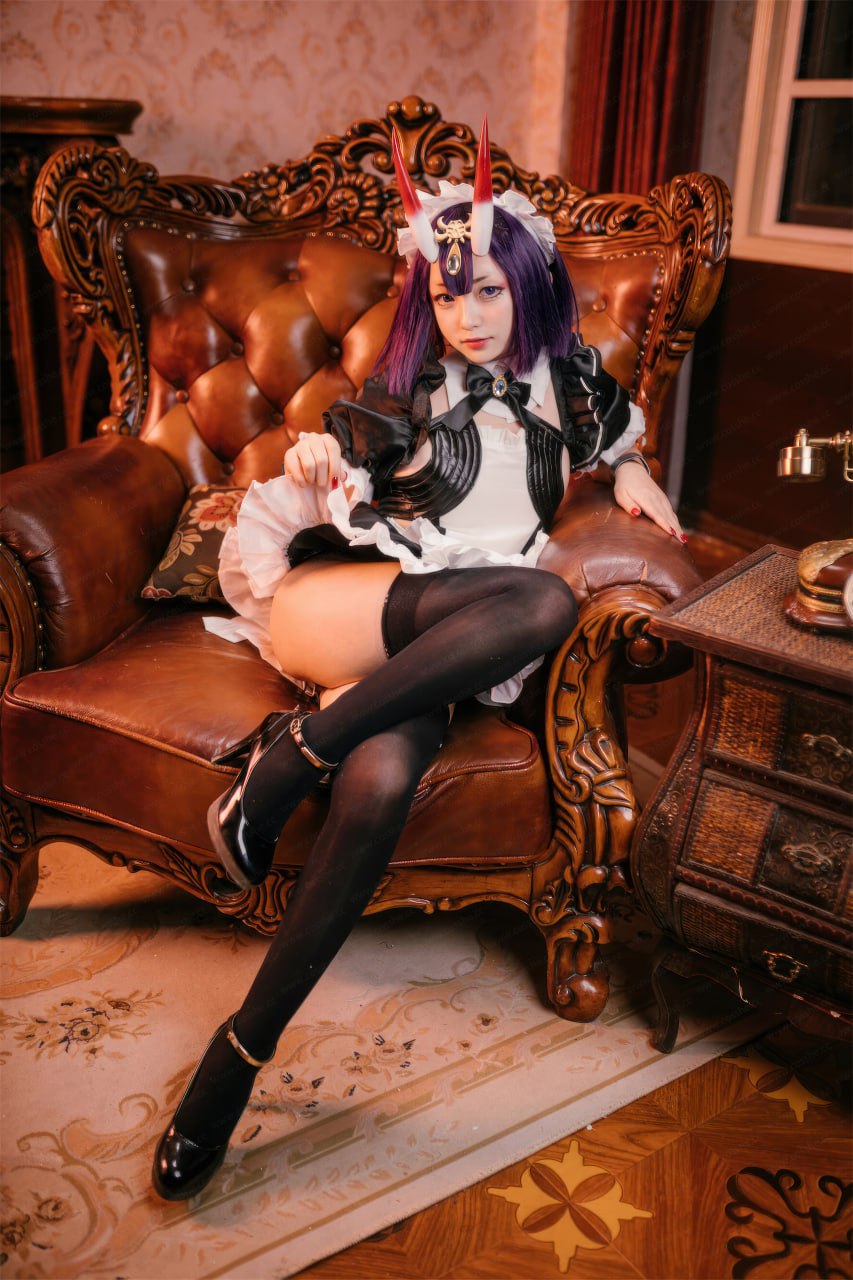 精选福利姬 cos 花铃 FGO女仆 黑丝高跟大尺度诱惑写真合集 - 图片
