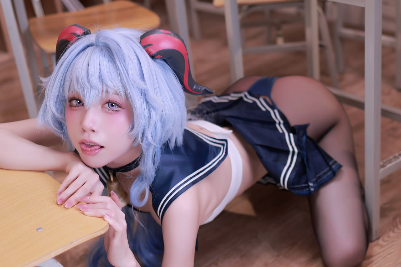 水淼Aqua甘雨水手服 - 图片