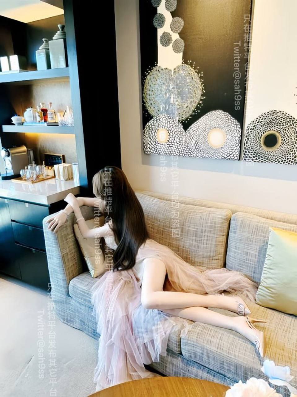 推特少萝 萌类 sah9ss 双马尾 情趣链条制服 白丝 日常自录合集美图欣赏 乳夹