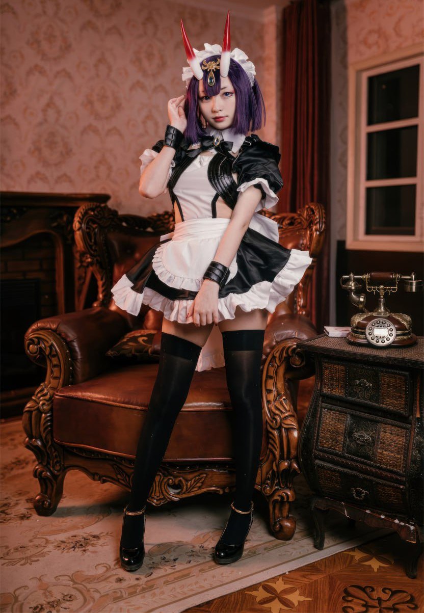 精选福利姬 cos 花铃 FGO女仆 黑丝高跟大尺度诱惑写真合集