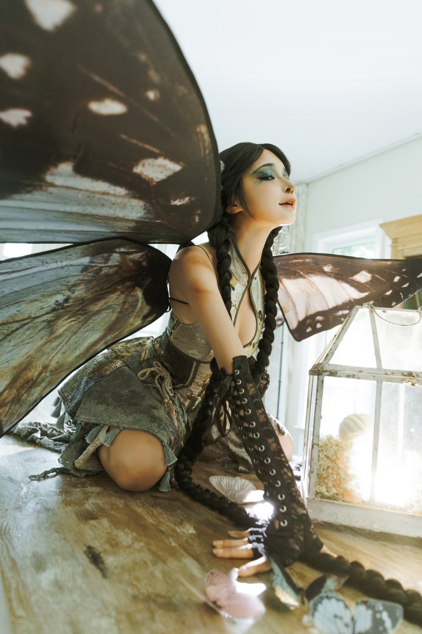 #蠢沫沫 #cosplay  #coser 《枯叶蝶》 - 图片